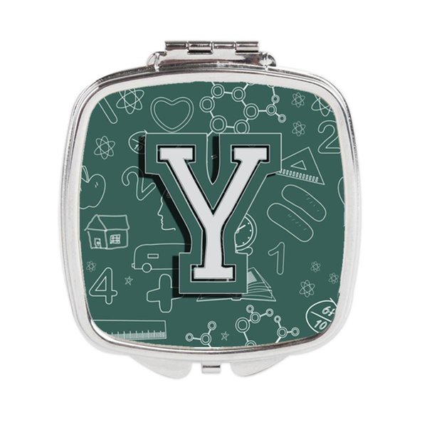 Carolines Treasures Letter Y Back to School Initial Compact Mirror CJ2010-YSCM